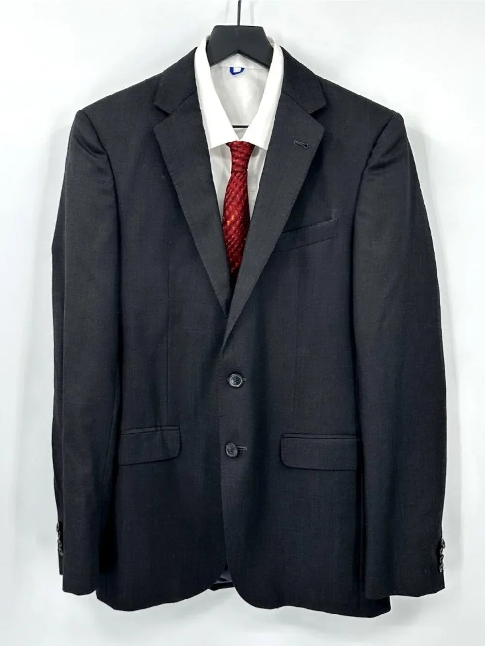 JOSEPH ABBOUD extreme slim fit jacket blazer gray 38L 100% wool business office